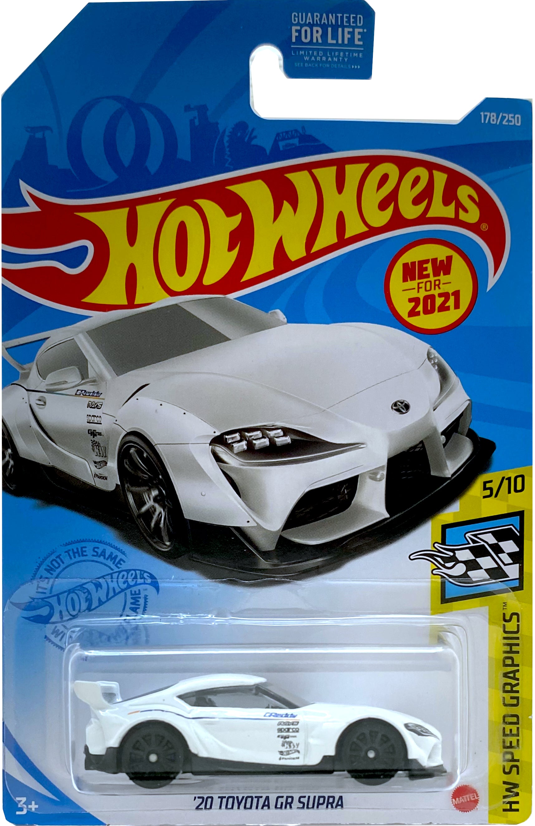 Hot Wheels 2020 Toyota Supra GR White #178/250 Diecast New in Package