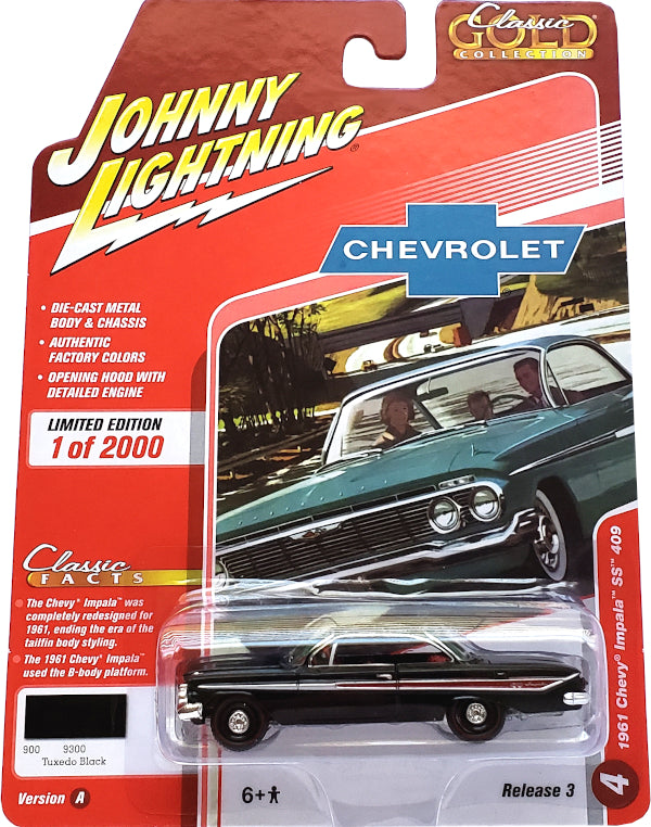 BigD Toys  Johnny Lightning 1961 Chevy Impala SS 409 Black JLCG023
