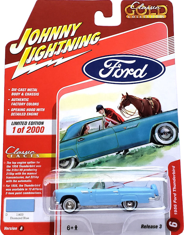 Johnny Lightning 1956 Ford Thunderbird Car Play Vehicle, Size: 1:64