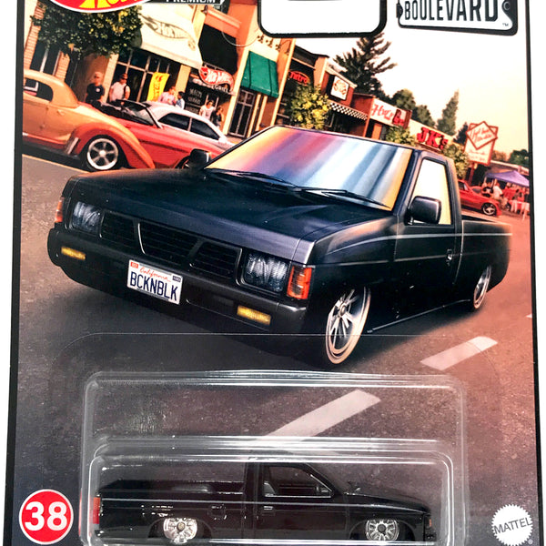 Hot Wheels Boulevard Premium - #38 Custom '93 Nissan Hardbody Pickup D21  (Black) GRM09