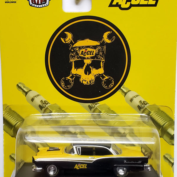 2020 M2 Machines Auto Drivers #R702042 - 1957 Ford Fairlane 500 (Yellow /  Black Accel)