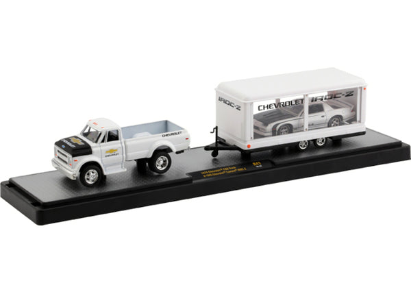 M2 Machines Auto Haulers R41-20-22 1970 Chevy C60, 1985 Camaro IROC-Z